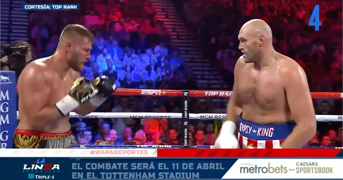 Con fecha el regreso de Tyson Fury al cuadrilátero