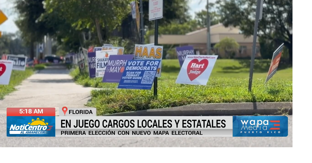 Primarias en Florida Central registran participación variable con fuerte presencia hispana
