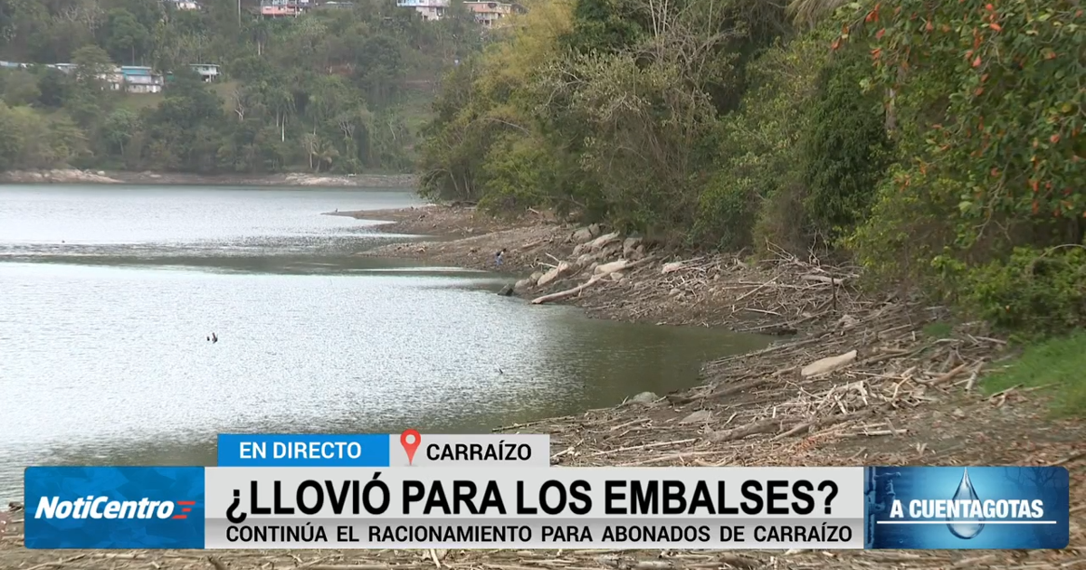 Embalse Carraízo registra leve alza de 9 mm, pero sequía severa sigue dominando