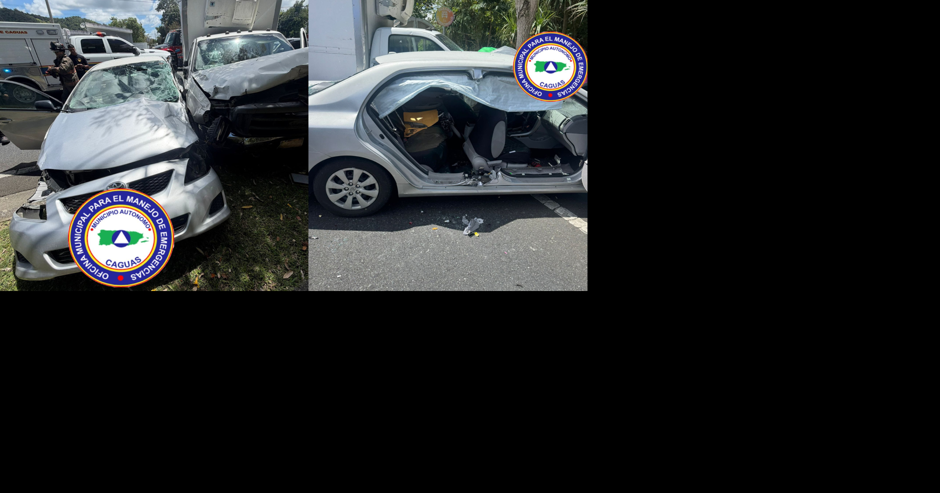 Rescatan a hombre durante accidente de tránsito en Caguas
