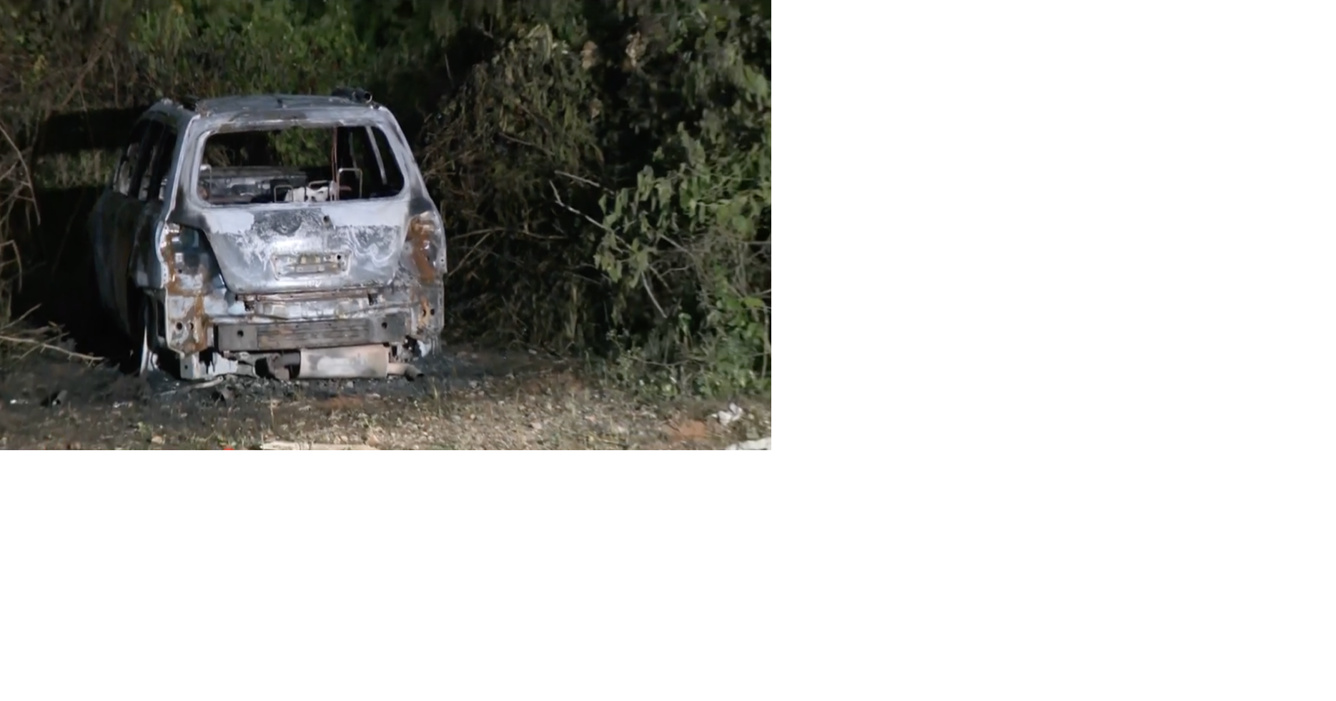 Encuentran auto quemado y dos personas calcinadas en el interior en Arecibo
