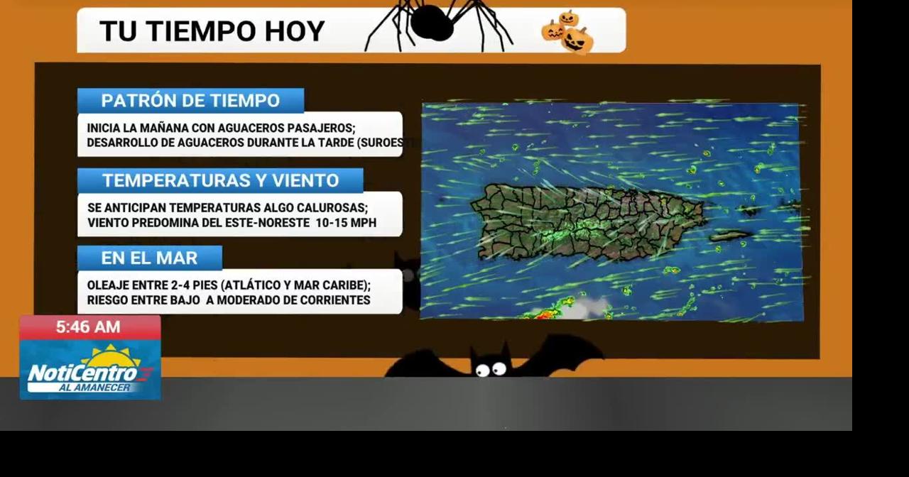 Aire seco domina Puerto Rico este jueves con lluvias esperadas en mañana y tarde
