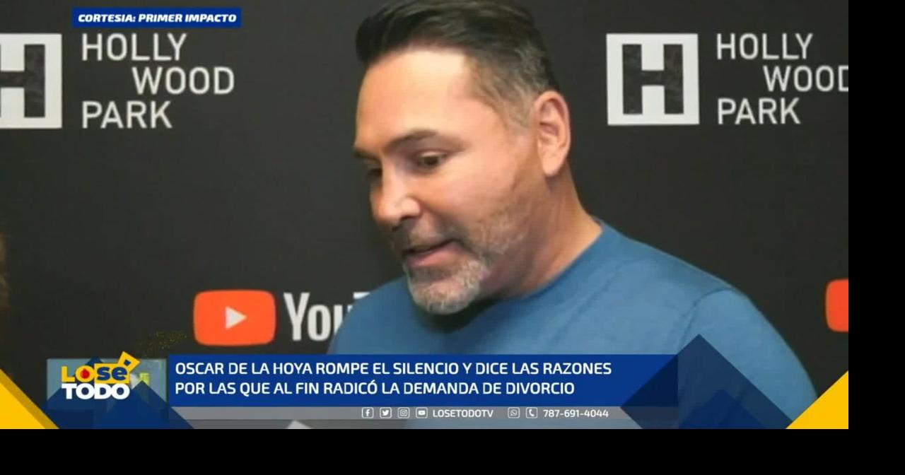 Oscar De La Hoya Y Millie Corretjer Divorcio Oscar de la Hoya rompe el silencio tras su divorcio de Millie Corretjer