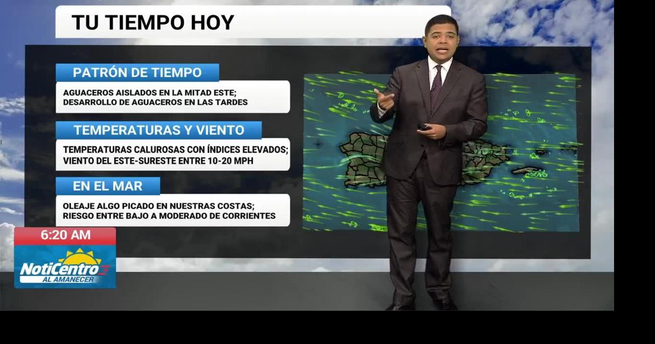 Tu Tiempo: oleaje picado de hasta 7 pies en el Atlántico, altas temperaturas siguen