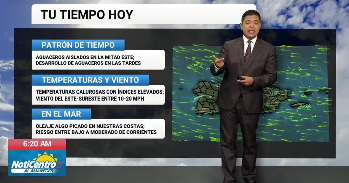 Tu Tiempo: oleaje picado de hasta 7 pies en el Atlántico, altas temperaturas siguen