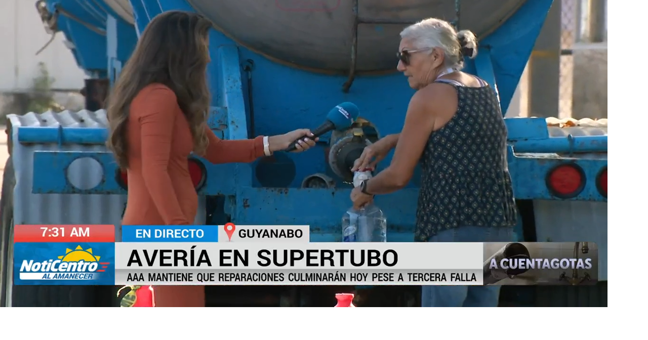 Residentes de Guaynabo buscan agua en oasis tras avería en el Superacueducto