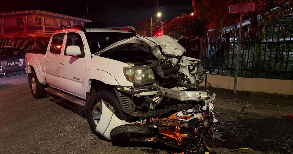 Policía: motorista en condición de cuidado tras conductor impactarlo en Añasco