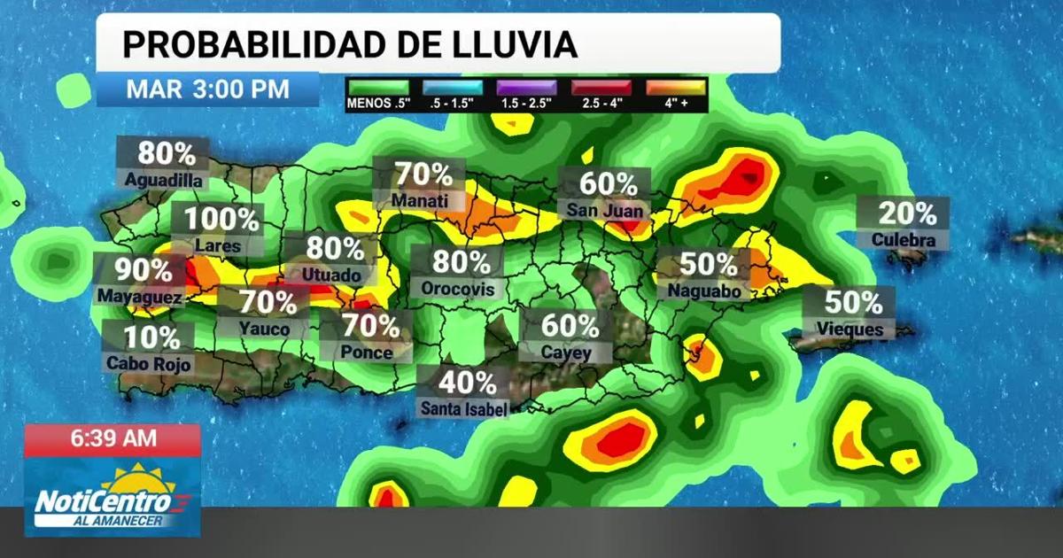 Onda tropical traerá aguaceros significativos esta tarde con riesgo de inundaciones en PR