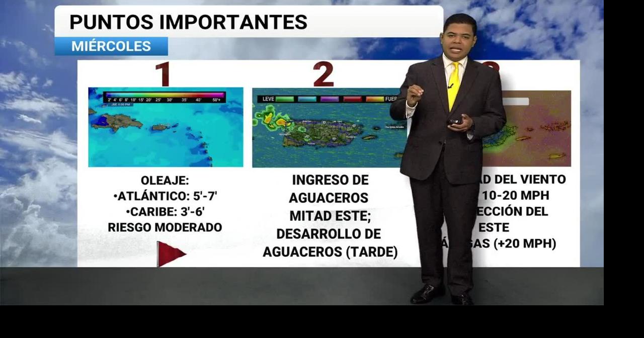 Tu Tiempo: ventolera traerá más aguaceros, riesgo limitado de calor