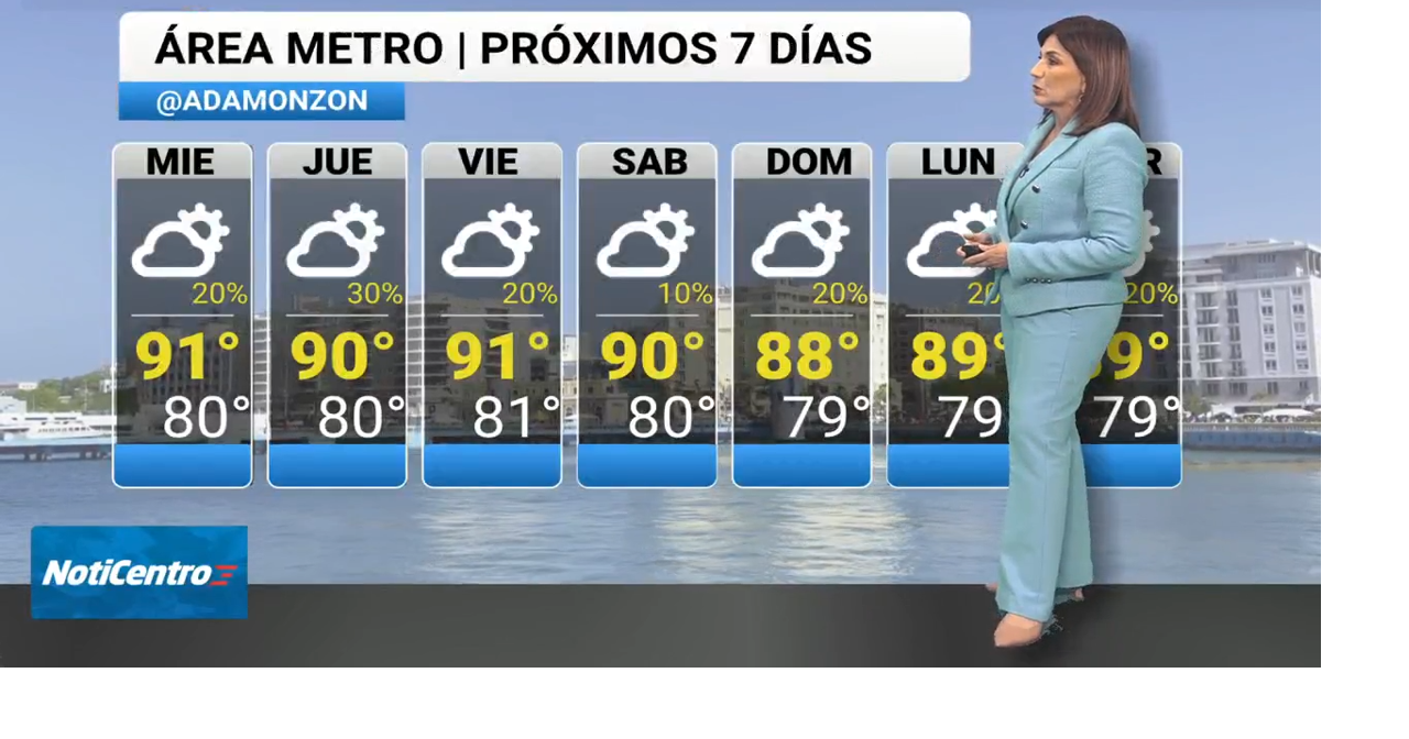 Cielos seminublados y alta humedad en PR; onda tropical se espera entre miércoles y jueves