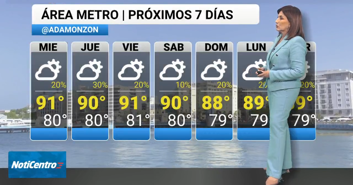 Cielos seminublados y alta humedad en PR; onda tropical se espera entre miércoles y jueves