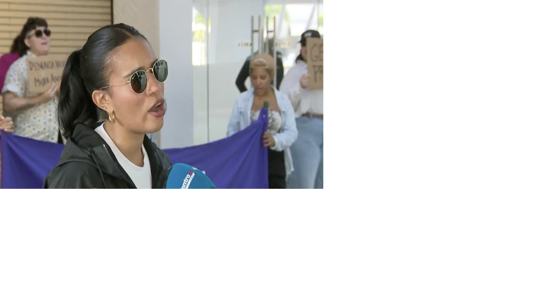 Colectiva Feminista protesta ante tribunales por feminicidio de Gemillies Lozada tras negar orden de protección