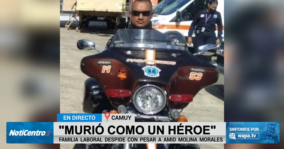 “Murió como un héroe”: allegados despiden a paramédico que sufrió accidente fatal