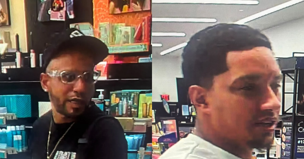 Captados alegadamente robando: buscan a dos hombres por delito en Sephora