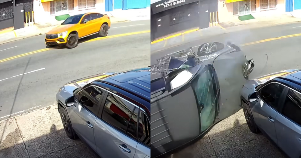 Vídeo capta a conductor manejando a velocidad y chocando contra otro en Bayamón