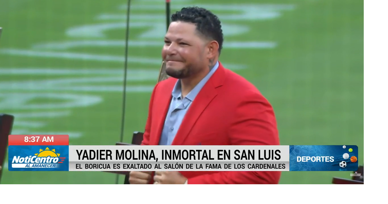 Exaltan a Yadier Molina a Salón de la Fama de los Cardenales de San Luis