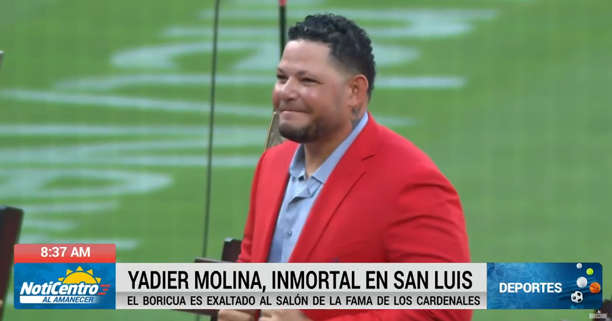 Exaltan a Yadier Molina a Salón de la Fama de los Cardenales de San Luis
