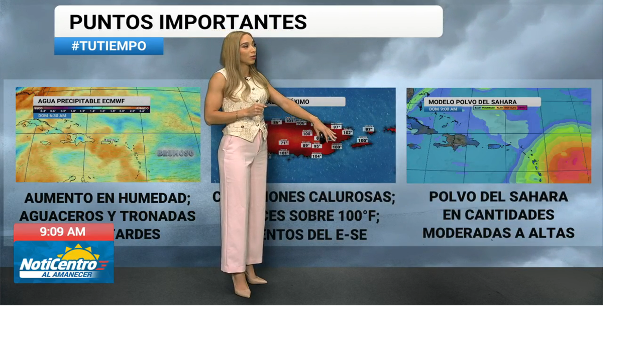 Índices de calor sobre 100 grados y llegada del Polvo del Sahara afectarán a Puerto Rico
