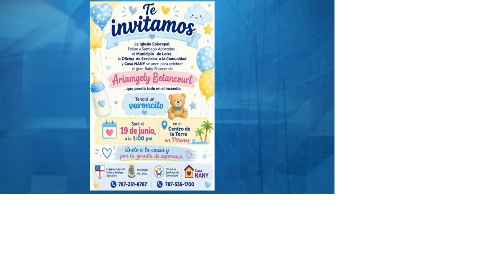 Comunidad religiosa de Loíza celebra "baby shower" para embarazada que perdió todo en incendio