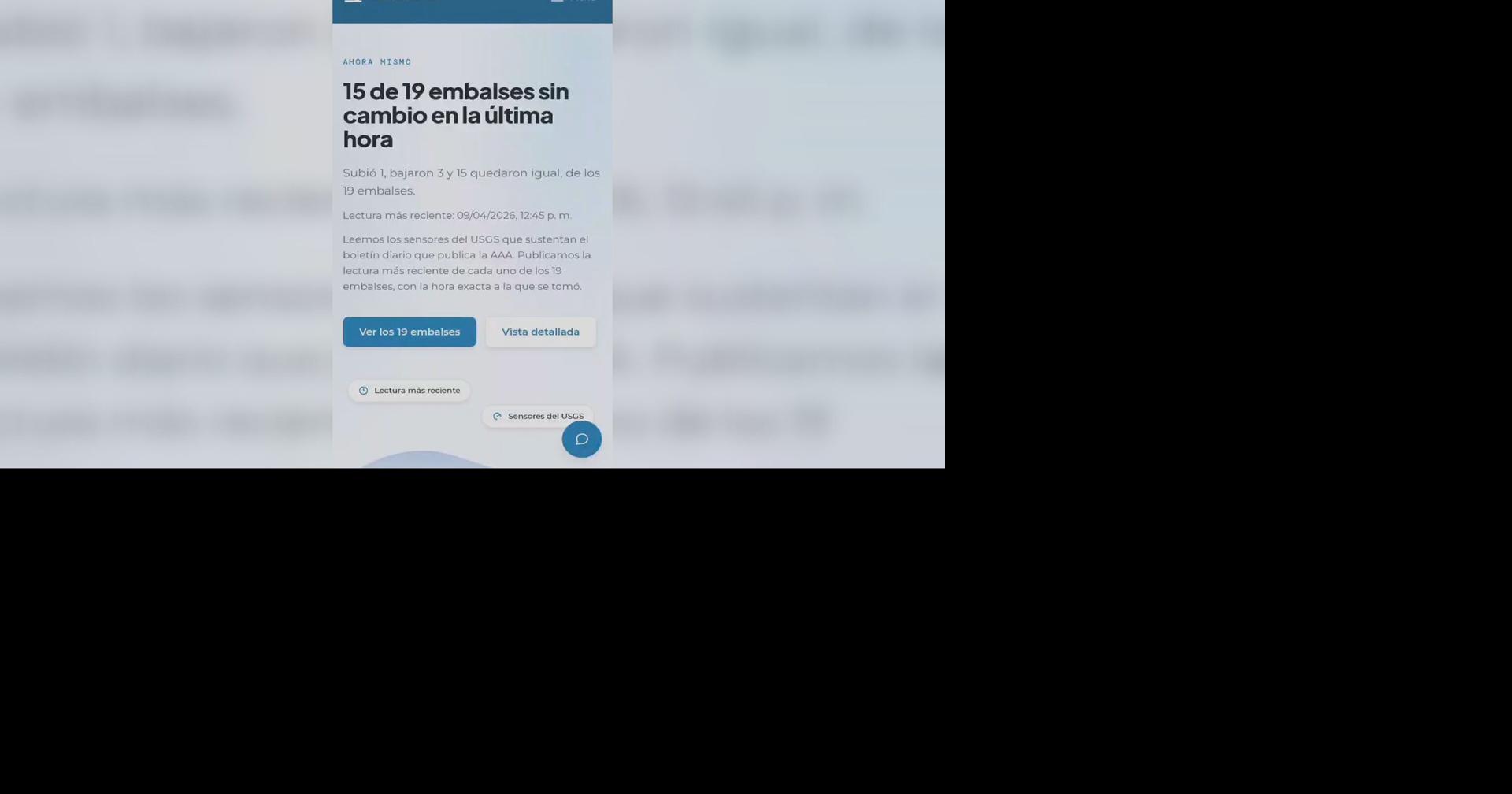 Embalses.app: portal gratuito muestra en tiempo real los niveles de los 19 embalses de PR
