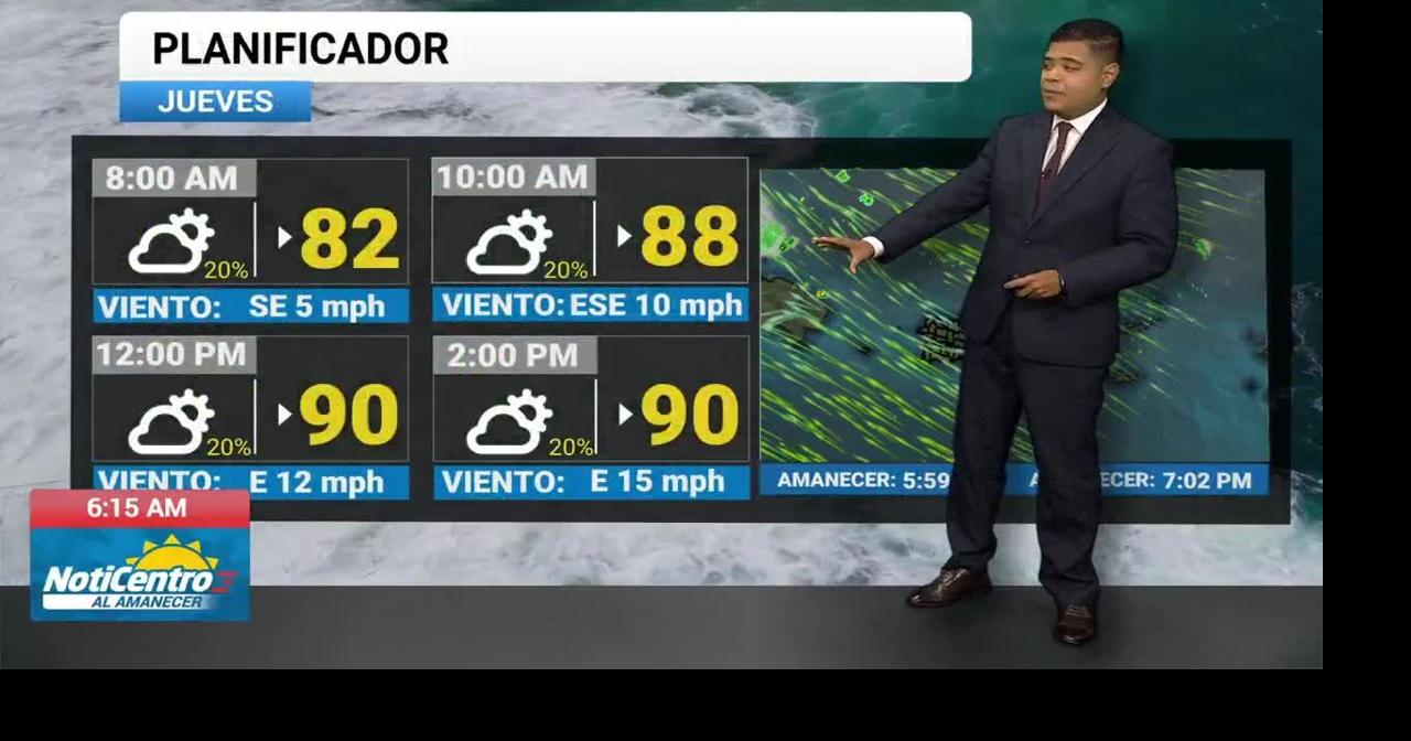 Polvo del Sahara y aire seco elevan temperaturas sobre 90°F en Puerto Rico