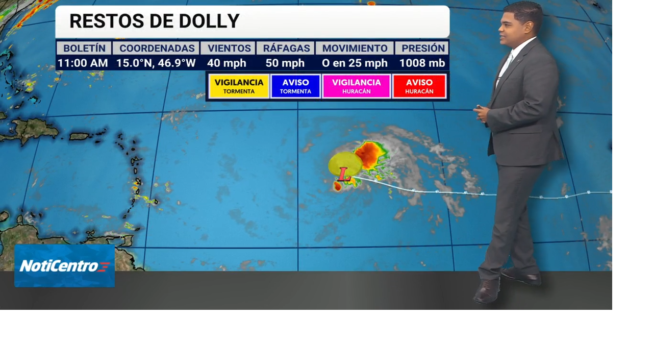 Tormenta tropical Dolly se debilita a onda tropical; lluvias esperadas en Puerto Rico