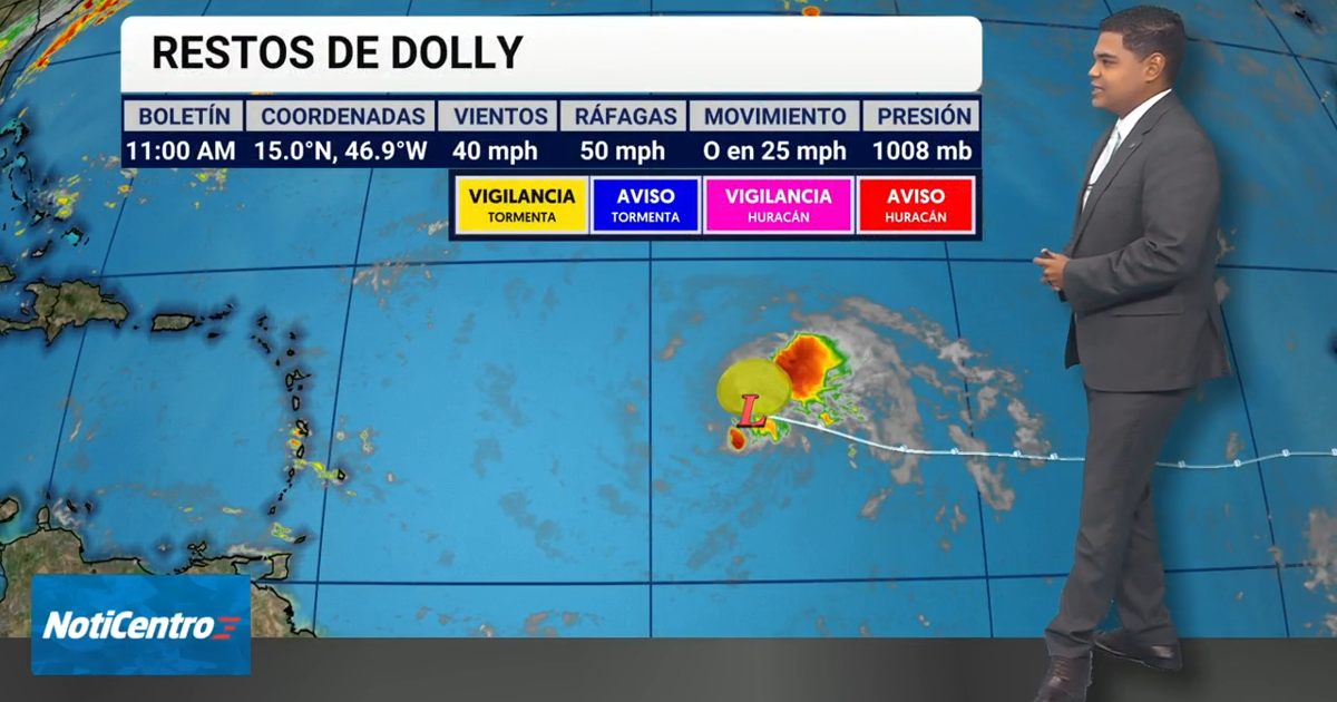 Tormenta tropical Dolly se debilita a onda tropical; lluvias esperadas en Puerto Rico
