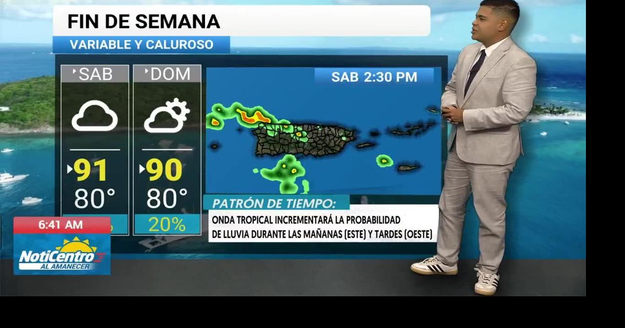 Onda tropical traerá aguaceros al fin de semana; sequía afecta al 60% de Puerto Rico