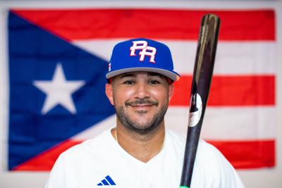 Puerto Rico Vimael Machin Red 2023 World Baseball Classic Jersey