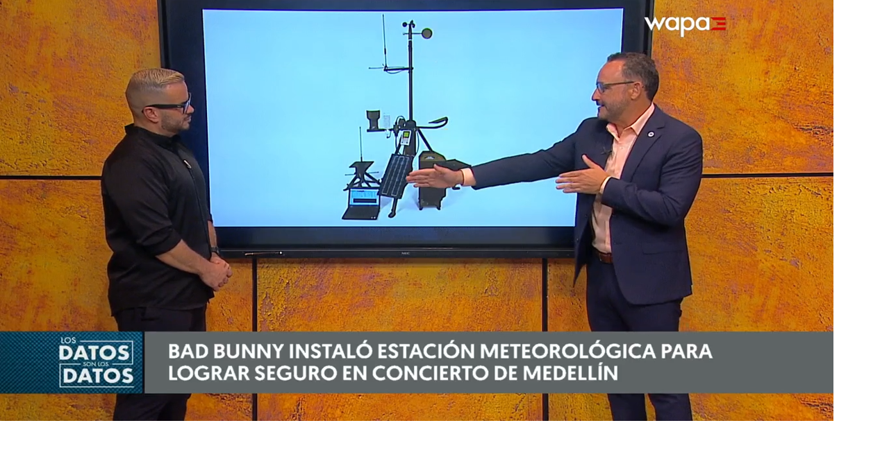 Bad Bunny utiliza estación meteorológica para asegurar concierto en Medellín