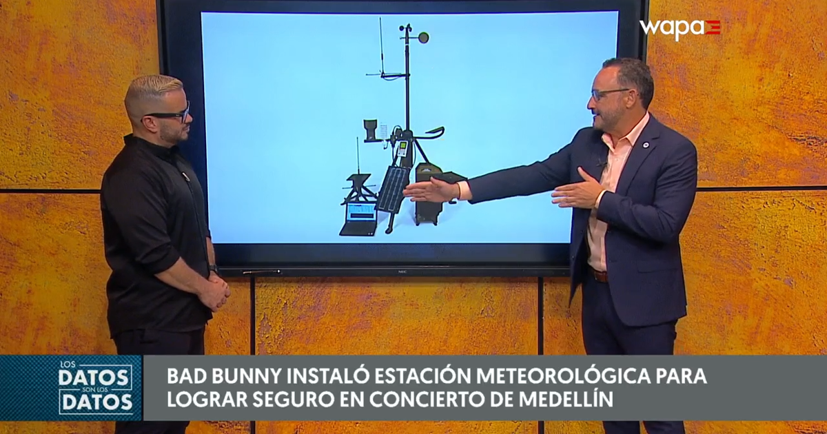 Bad Bunny utiliza estación meteorológica para asegurar concierto en Medellín