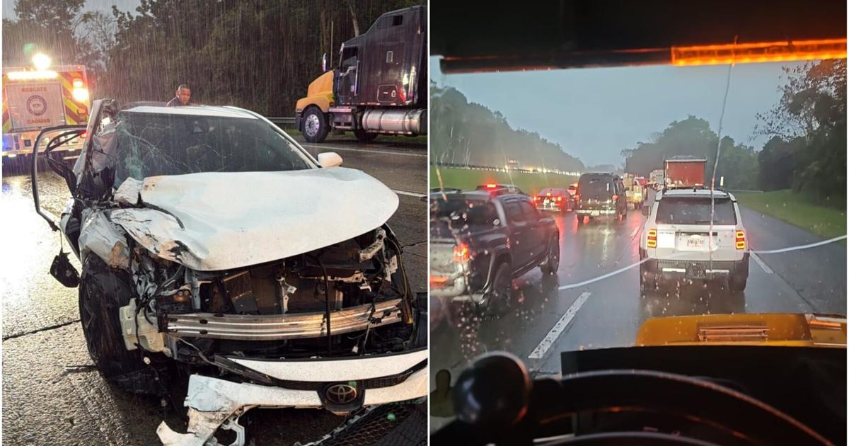 Tapón por dos accidentes en el expreso 52 en Cayey