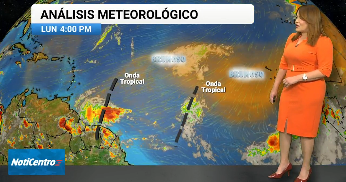 Se esperan dos ondas tropicales esta semana con lluvias y bruma en Puerto Rico