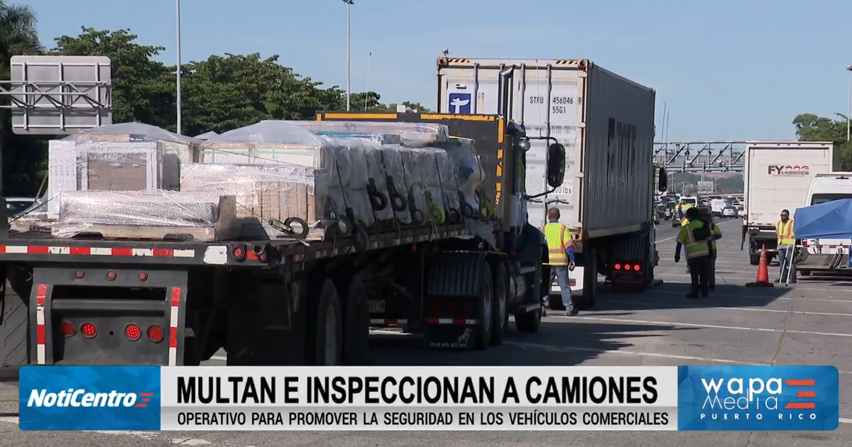 Operativo federal inspecciona camiones en el expreso 22 de Guaynabo para promover seguridad vial