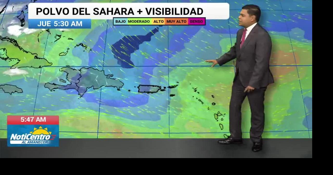 Polvo del Sahara regresa a Puerto Rico con índices de calor de hasta 108°F