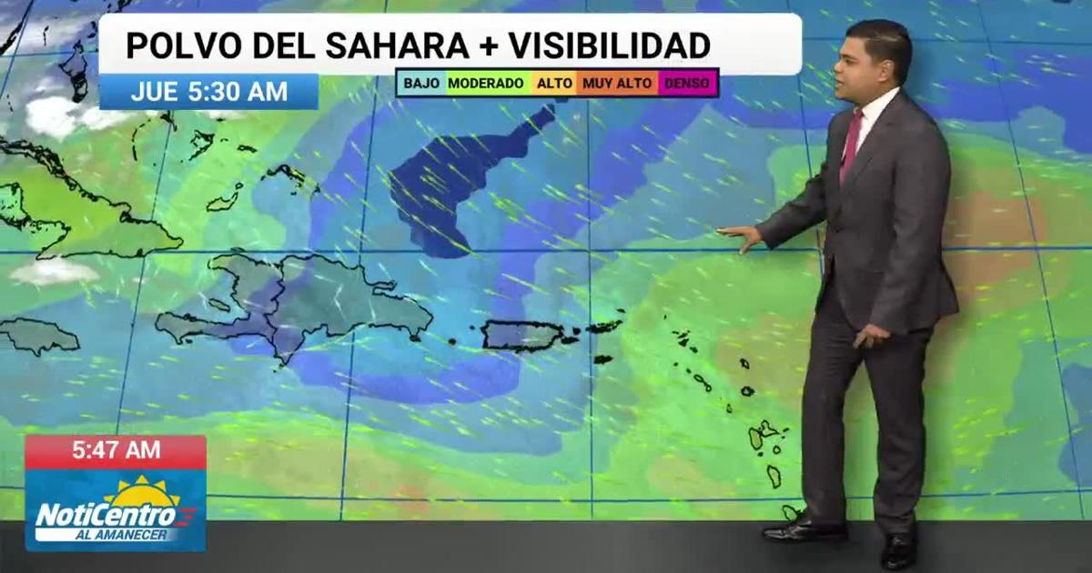 Polvo del Sahara regresa a Puerto Rico con índices de calor de hasta 108°F