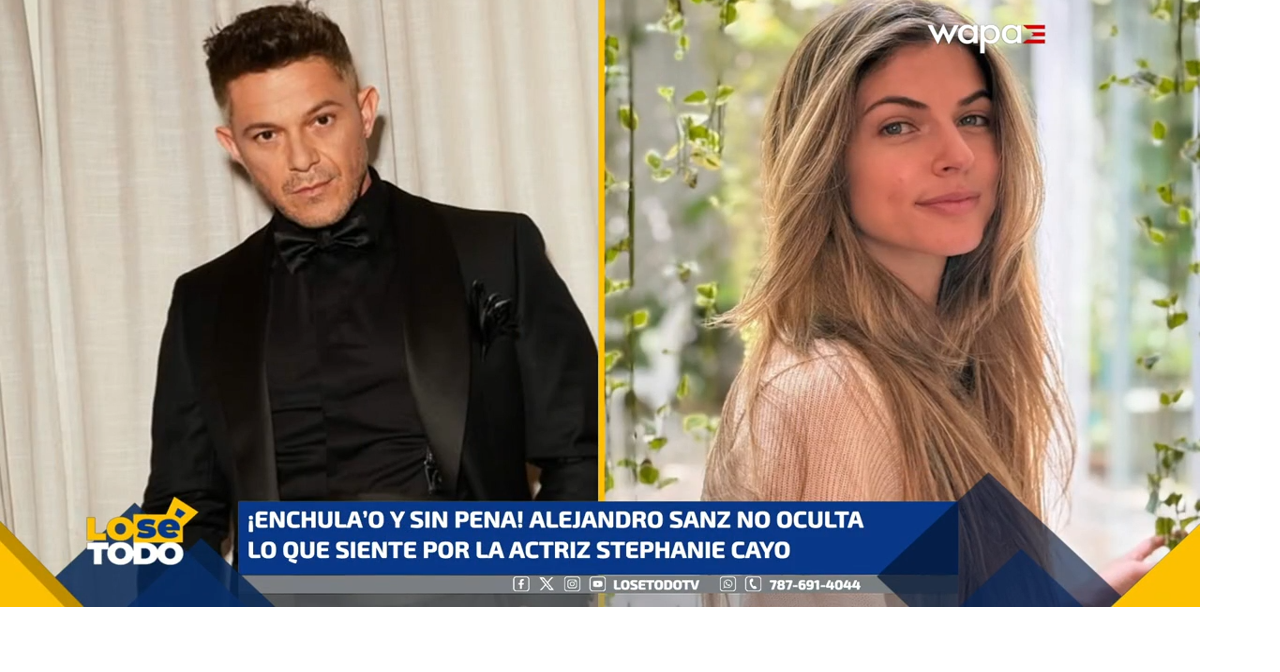 Alejandro Sanz no oculta lo que siente por la actriz Stephanie Cayo