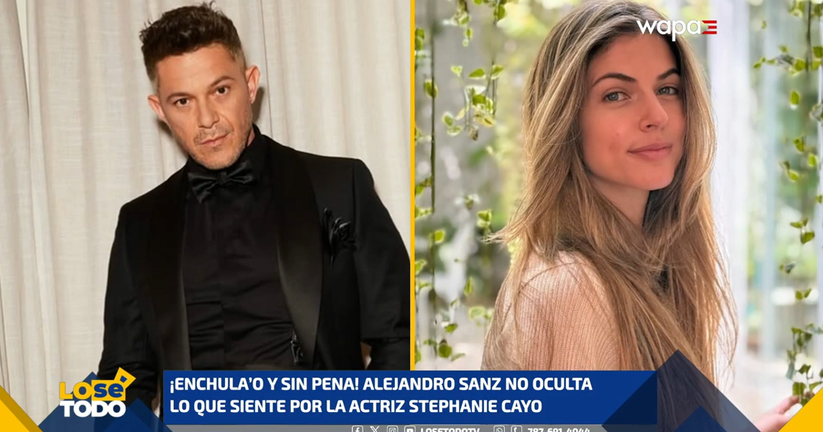 Alejandro Sanz no oculta lo que siente por la actriz Stephanie Cayo