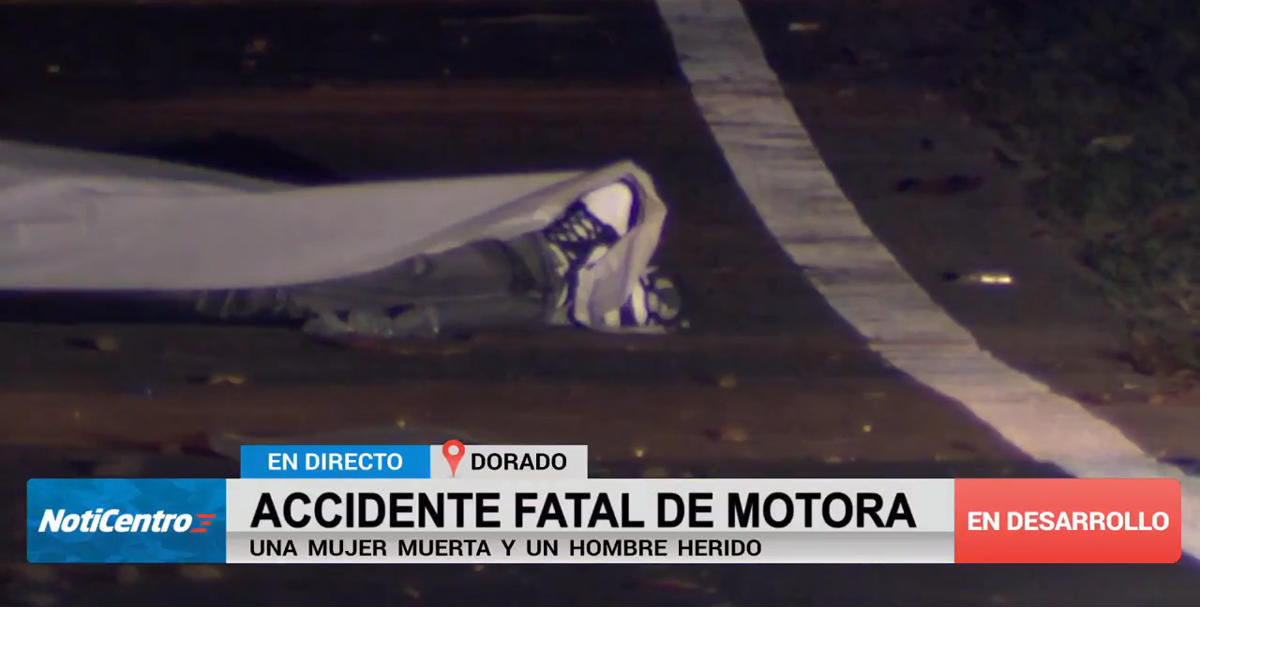 Mujer muere en accidente de motora en Dorado