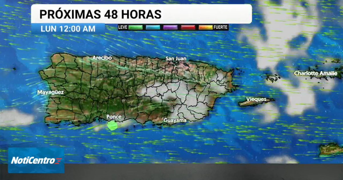 Masa de aire seco limitará lluvias en Puerto Rico en los próximos días