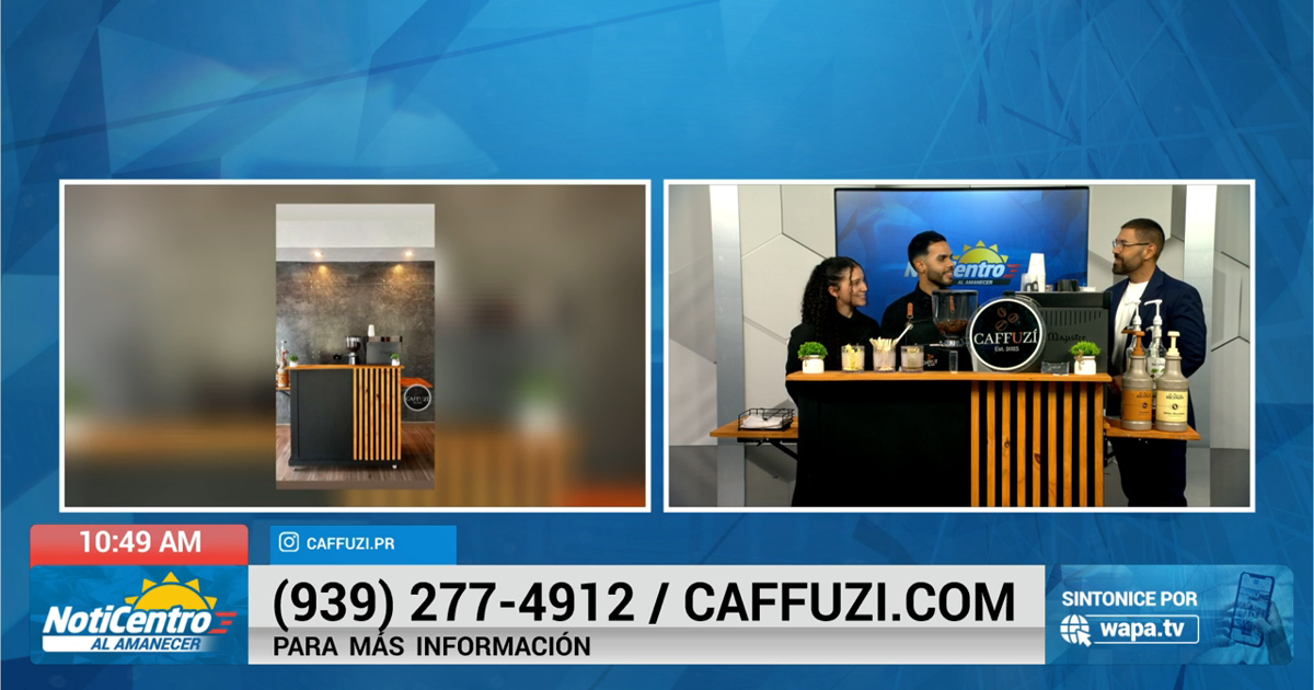 Caffuzí: joven puertorriqueño de 20 años funda estación de café para eventos