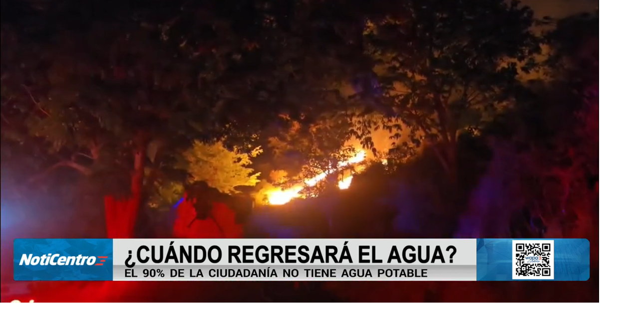 Incendio forestal y avería en planta dejan sin agua al 80% de las familias de Sabana Grande