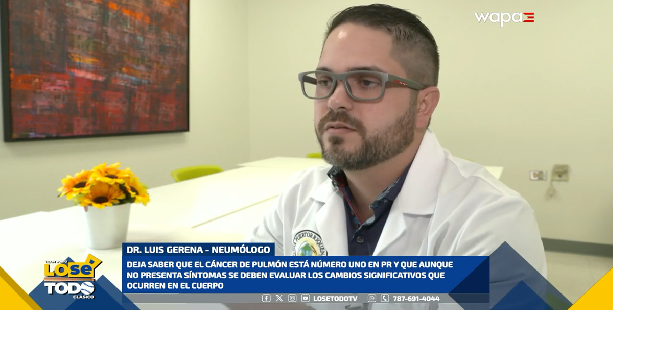 Neumólogo deja saber que el cáncer de pulmón está número uno en Puerto ...