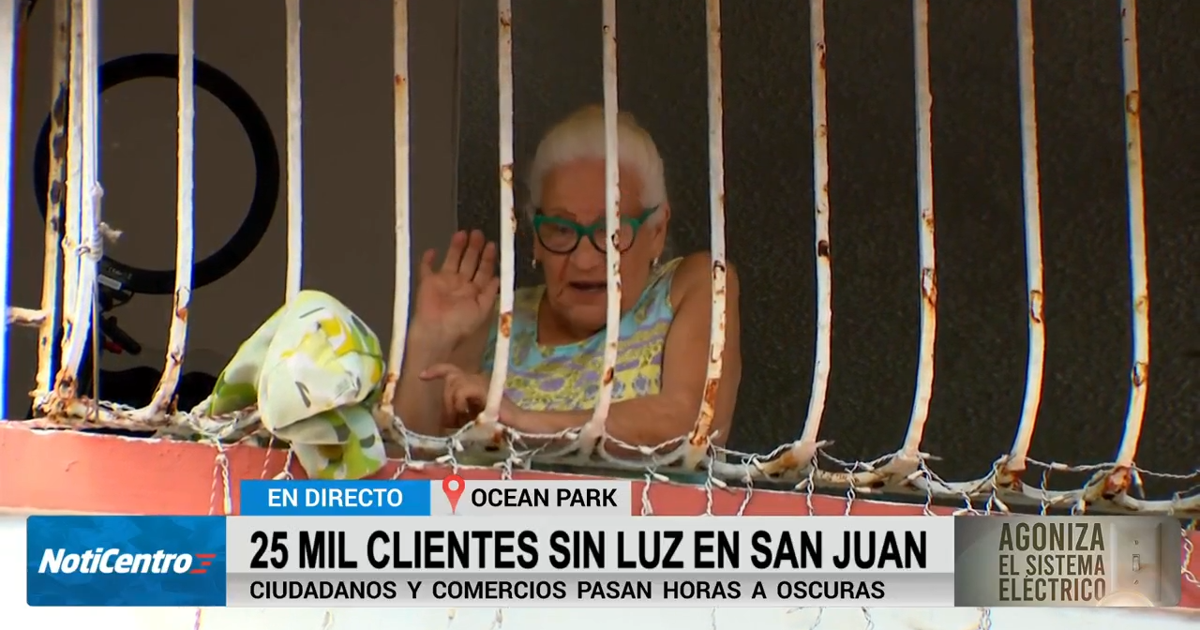Residentes de San Juan molestos por avería que los mantiene sin energía eléctrica