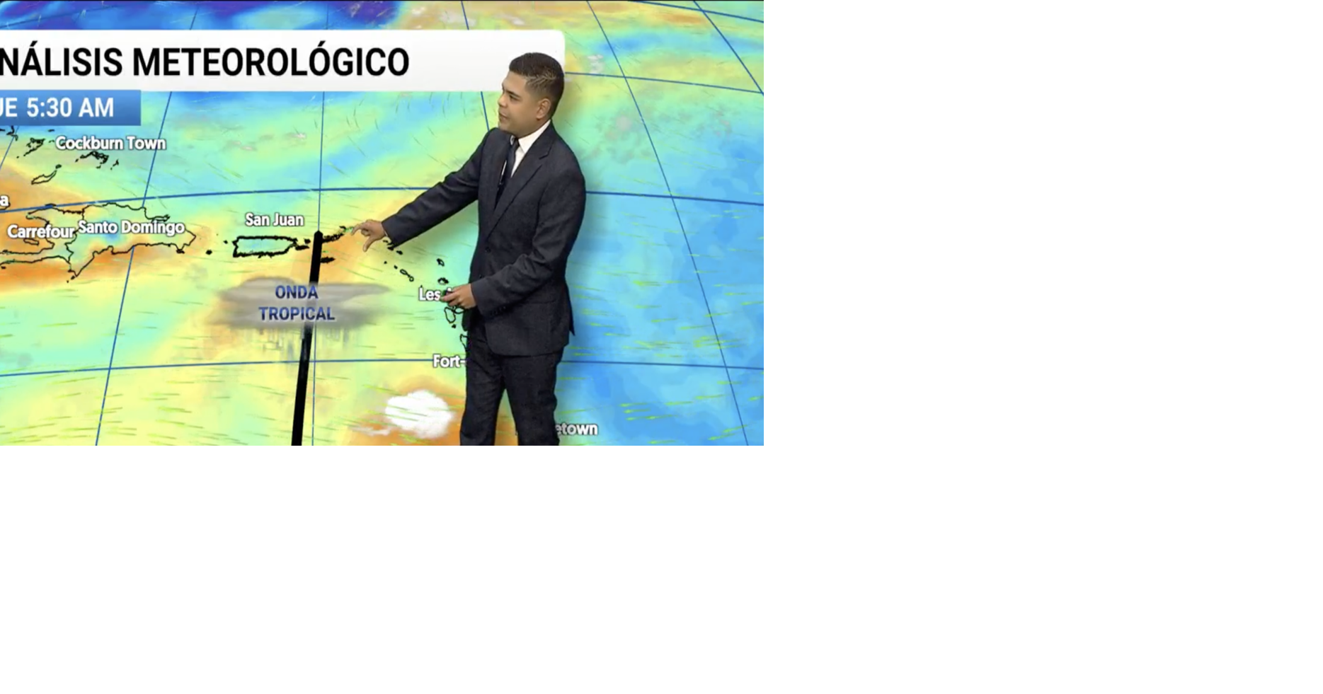 Onda tropical y vaguada se combinan para traer lluvias a Puerto Rico este jueves