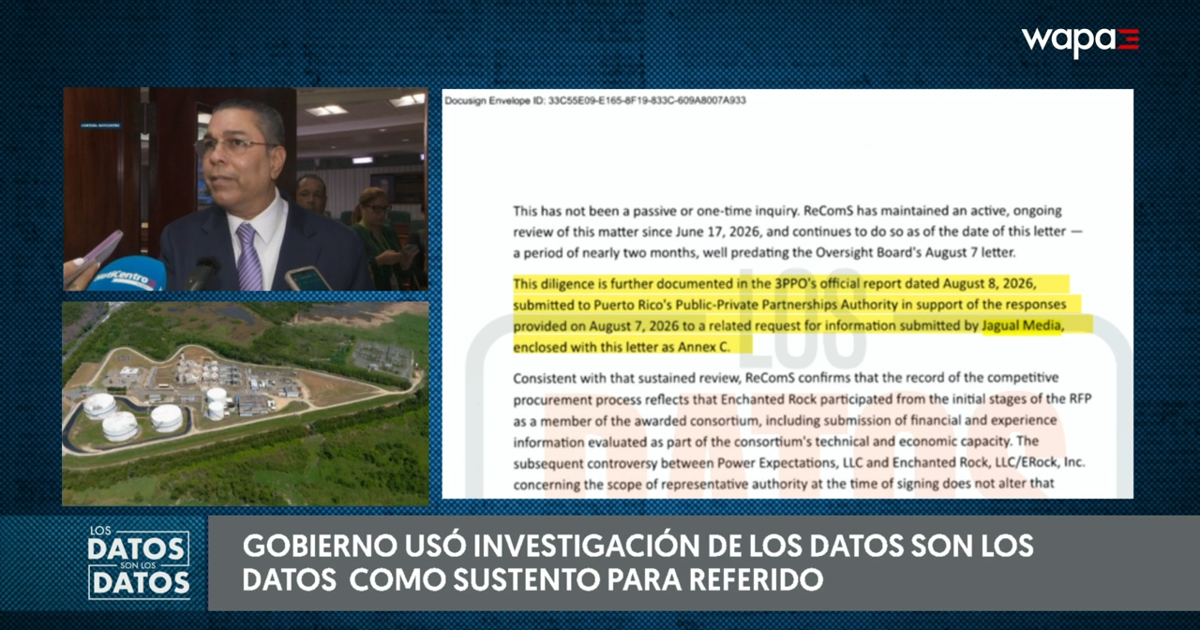 Gobierno usó investigación de Jagual Media como base para referido federal sobre contrato de generación