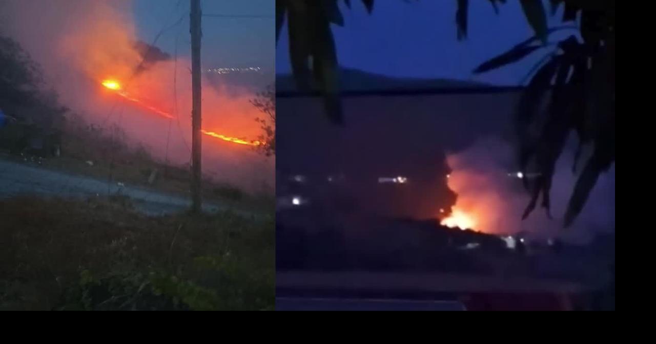 Incendios forestales simultáneos en Sabana Grande causan evacuaciones y cierran carreteras