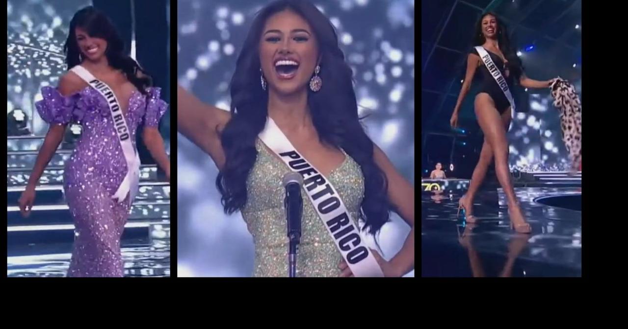 Imponente Michelle Marie Colón en la preliminar de Miss Universe ...