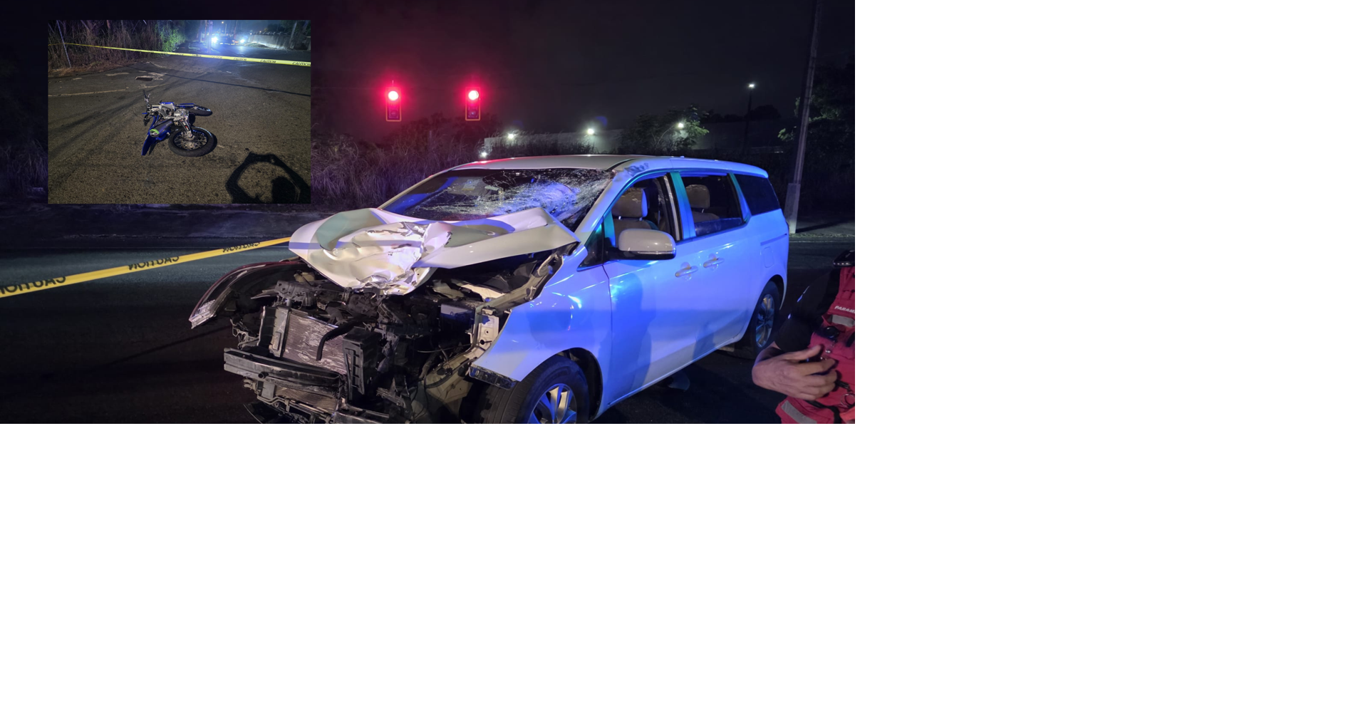 Motorista fallece tras chocar contra un vehículo en Bayamón