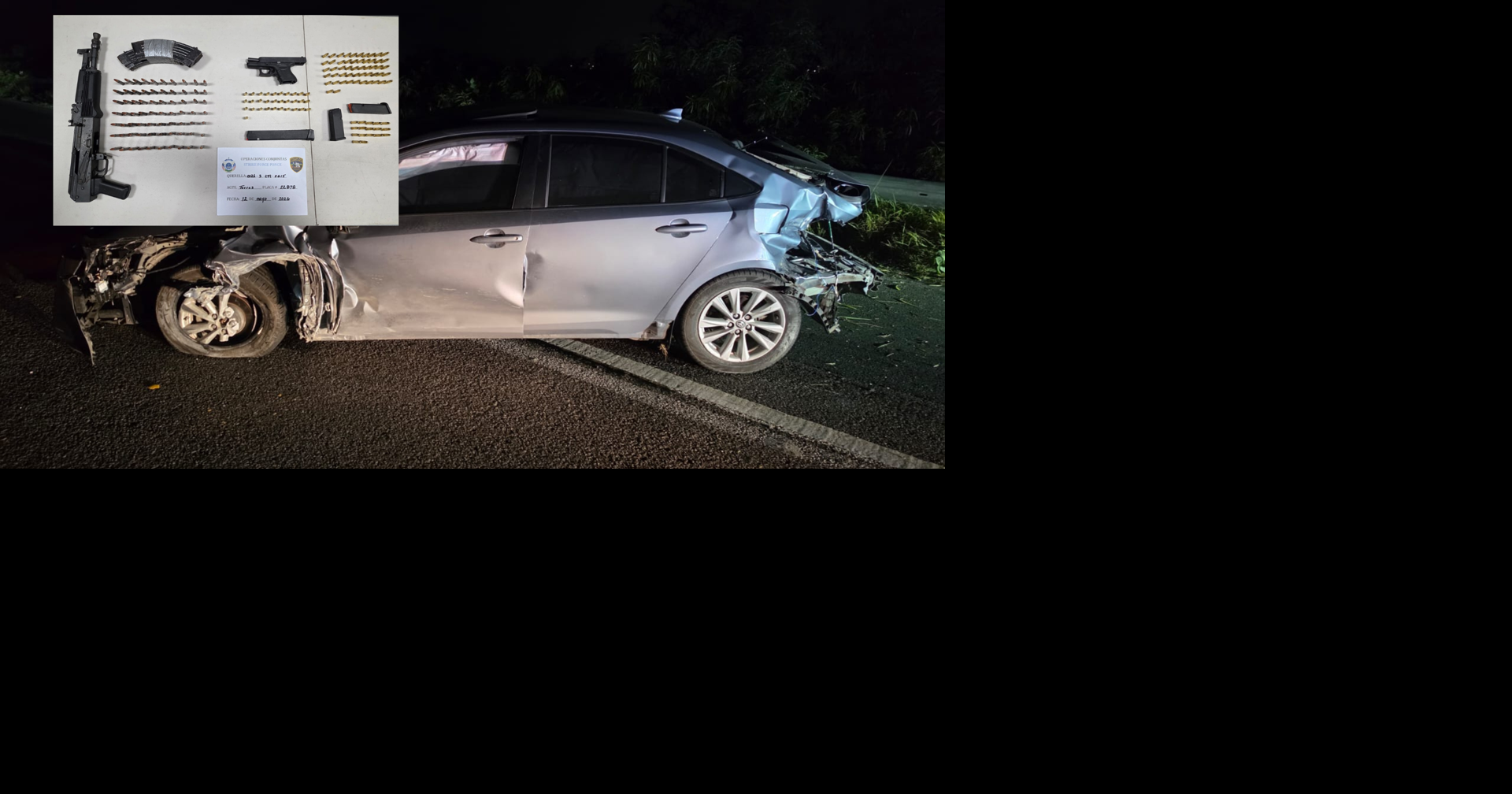 Le ocupan rifle AK-47, 170 municiones y pistola a hombre que chocó en Ponce